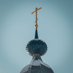 the dome of the church against the sky