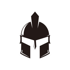 Poster - helmet of the Spartan warrior symbol	