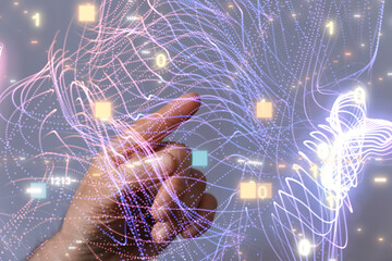 Global digital connections with technology