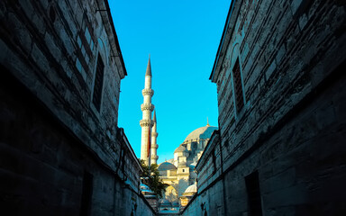 Building in the old town, Sulaymaniye Mosque, Istanbul