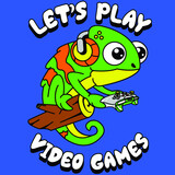 Fototapeta Dinusie - CHAMELEON PLAYING VIDEO GAMES SITTING ON A TREE BRANCH