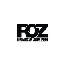 ROZ Letter Monogram Logo Design Vector