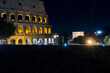 Night photo of Colosseum