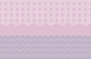 Wall Mural - Cute seamless pattern with geometric stylized nature elements. Colorful trendy decorative background.