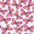 butterflies seamless butterfly pattern background
