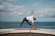 © Laia Canada/Stocksy - Yoga practice, outdoor, sitting, meditation