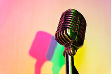 Rainbow Vintage Microphone
