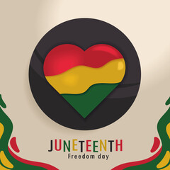 Wall Mural - juneteenth freedom day celebration