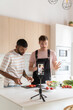 © Hernandez & Sorokina/Stocksy - Live Streaming Preparing Food