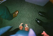 © Tessy Morelli/Stocksy - Feet selfie at the wedding venue