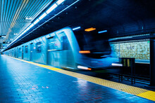 Motion Blur Subway Train