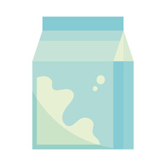 Canvas Print - milk box icon