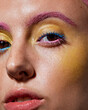 © Edward Cordoba/Stocksy - Close Up of Colourful Modern Beauty Make Up