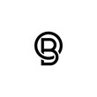 BO  B and O initial letter logo templates