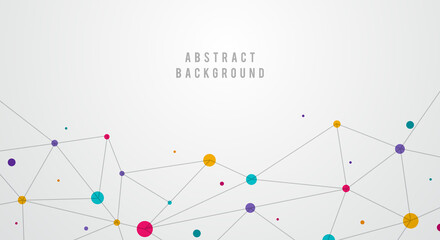 Abstract Low Poly Technology Background
