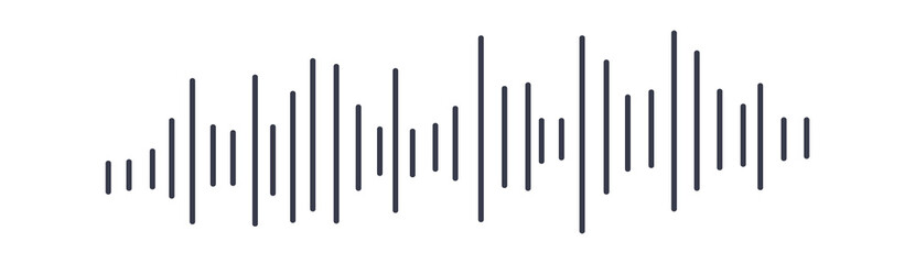 Audio progress bar. Vector illustration