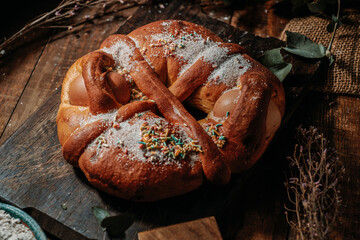 Wall Mural - mona de pascua, traditional Spanish Easter cake