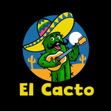 Fototapeta Dinusie - Funny Cartoon Cactus Mascot logo