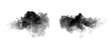 Smoke Steam Isolated White Background	