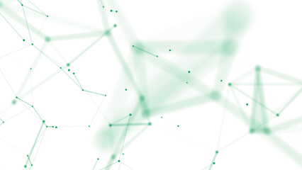 Abstract digital background. green plexus