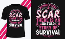 Breast Cancer Day Typography Unique Tshirt Design Vector Graphic EPS