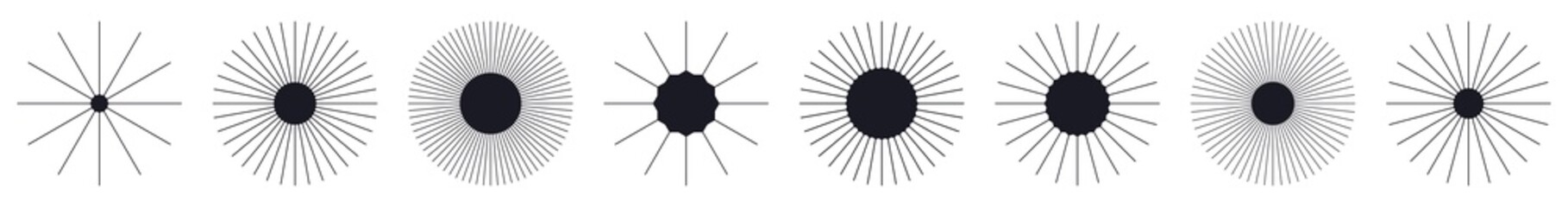 Leinwandbilder - Geometric abstract circle element, design