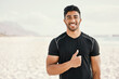 © Beaunitta Van Wyk/peopleimages.com - I changed my lifestyle and it changed my life. Shot of a sporty young man showing thumbs up while out for a workout.