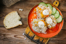 Meat Balls With Rice, Hedgehogs With Carrots, Russian Cuisine