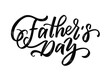 Happy Fathers Day typography banner. Father's day sale promotion calligraphy poster. Vector illustration