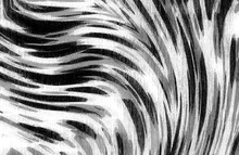 Distressed Grungy Abstract With Swirls In Black And White