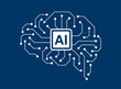 circuit board in the Cyborg brain, Artificial intelligence of digital human. vector illustration