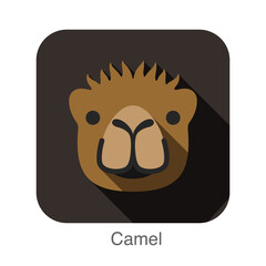 Wall Mural - Camel animal ui flat design