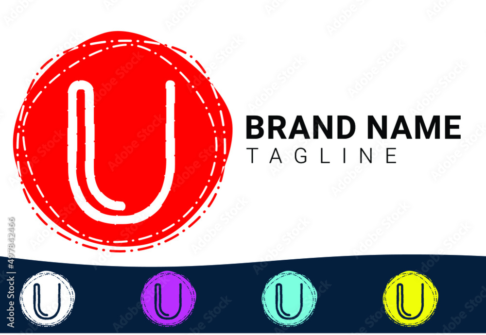 U letter new logo and icon design template Stock Vector | Adobe Stock