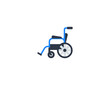 Manual Wheelchair vector flat emoticon. Isolated Manual Wheelchair illustration. Manual Wheelchair icon