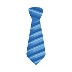 Sticker - blue striped necktie