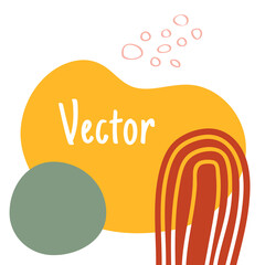 Wall Mural - doodle fun banner template for social media posts, stores, blogs, sale sticks, and so on. abstract s