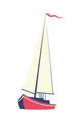 Sticker - sailboat ship nautical