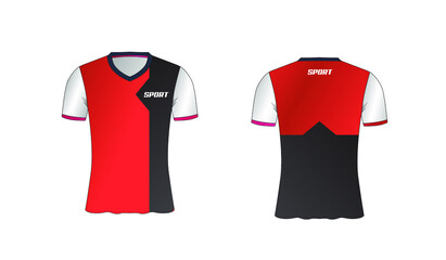 jersey, sport t-shirt concept design for football, basketball, volley ball game asset