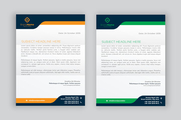 business corporate letterhead design template