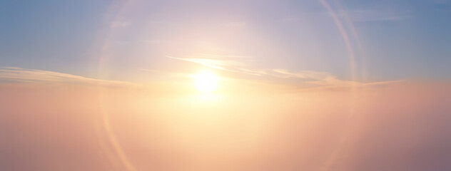 Wall Mural - sunrise sky watercolor gradient colors, beautiful abstract nature wallpaper