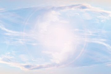Wall Mural - dramatic clouds sky background paradise sunset landscape
