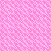 Seamless Pattern With Pink Round Wave