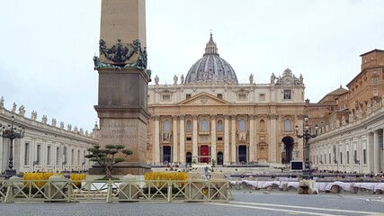 Wall Mural - Vatican City, a city-state in central Rome, Italy, is the heart of the Roman Catholic Church. In addition to being the seat of the Pontiff