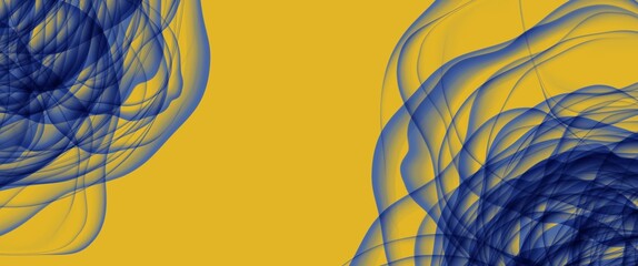 Poster - abstract background with waves