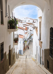 Aroche street in Huelva province