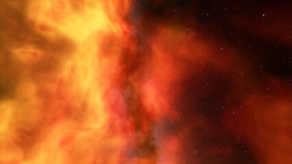 Canvas Print - space background with realistic nebula and shining stars. colorful cosmos with stardust and milky wa