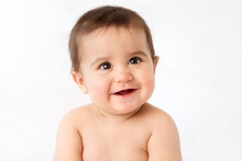 Portrait Of Smiling Chubby Baby Boy