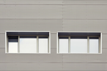 Fototapete - Urban office windows. Close up of a modern building facade.