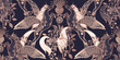 © marinavorona - Unicorns in a fantasy forest. Fantasy Animal Seamless pattern.