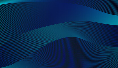 Poster - Luxury background design with diagonal abstract blue line pattern in dark color. Vector horizontal template for business banner, premium invitation, voucher, prestigious gift certificate.